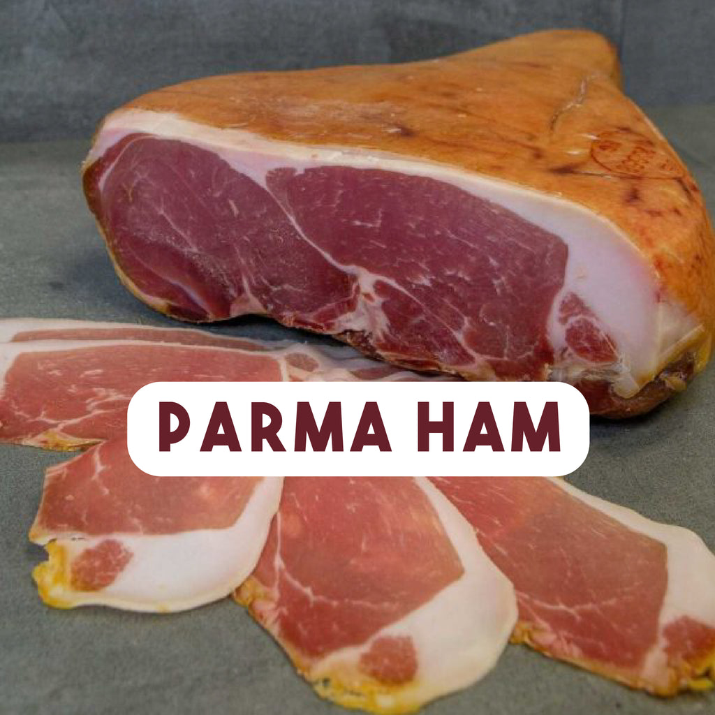 Freshly sliced Prosciutto Crudo Parma - 100 gr